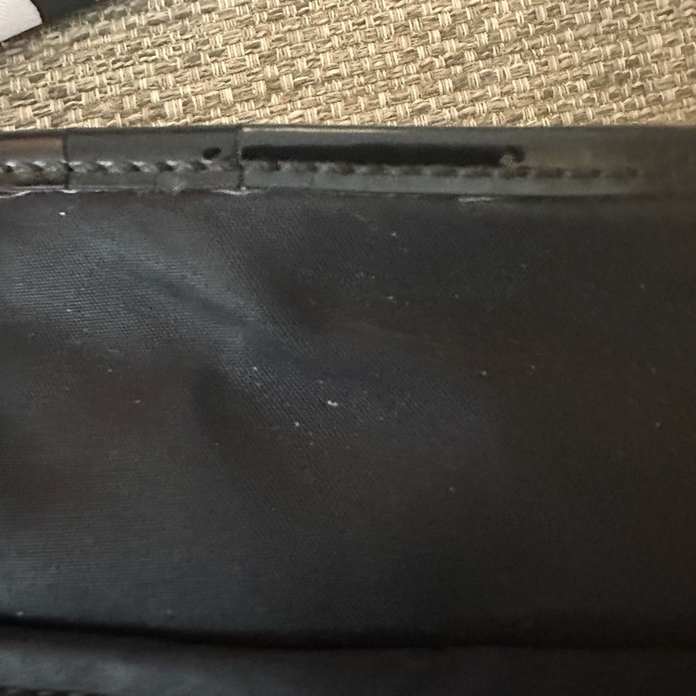 Tory Burch Perry Black Crossbody Bag with Patent Trim & Front Pocket - Picture 12 of 16